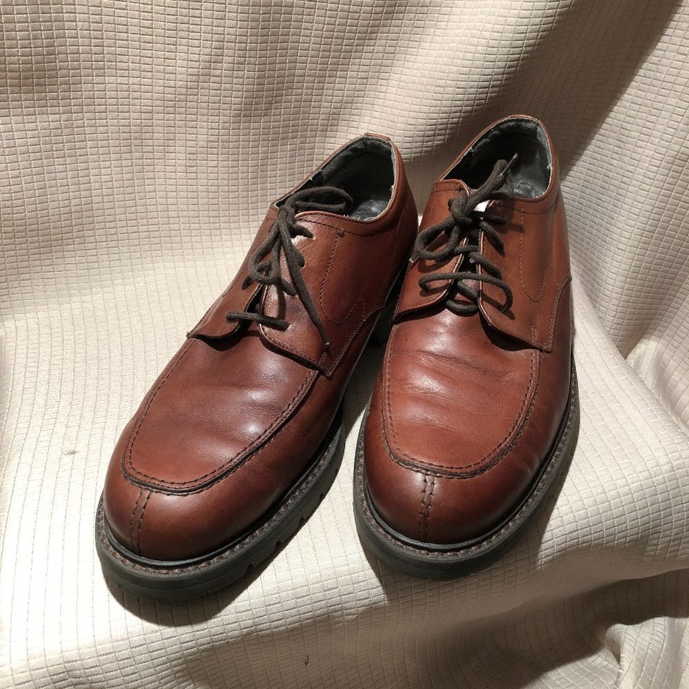Franco Fortini casual lace up leather Shoes, made in Italy, size 10.5